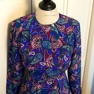 Vtg 90s Liz Claiborne Dress